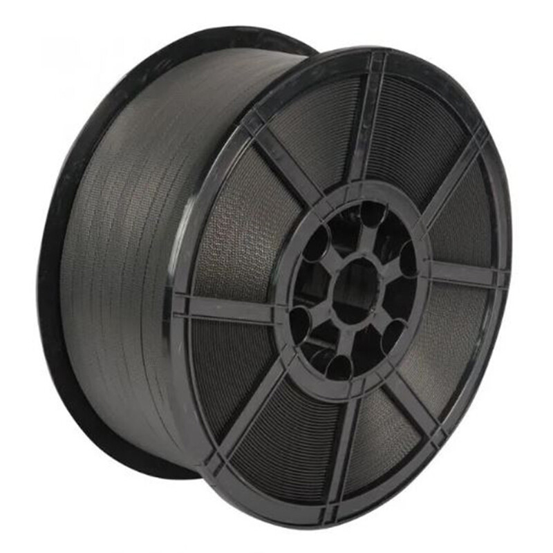 Black polypropylene strapping reel